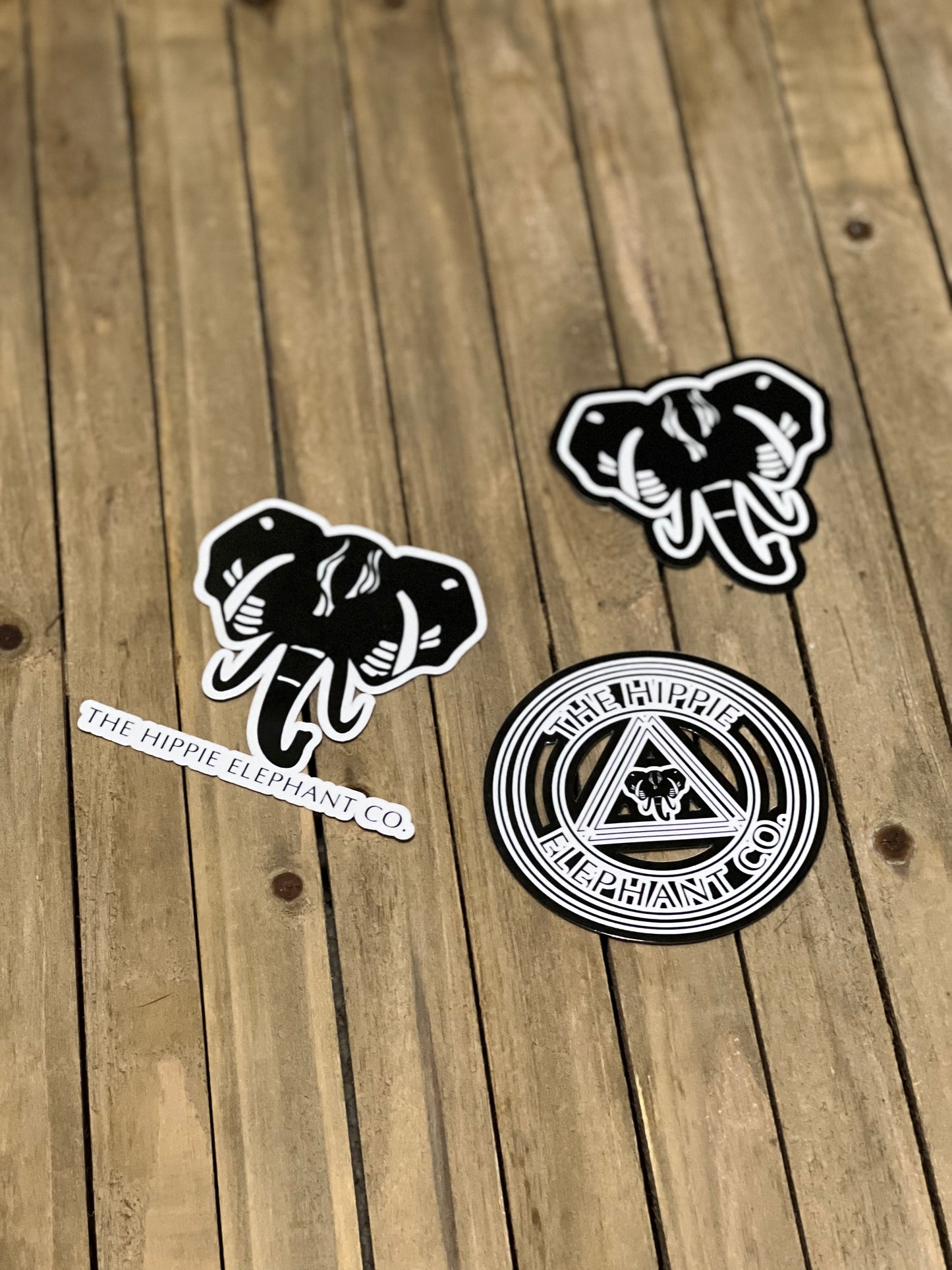 The Hippie Elephant Co. Stickers